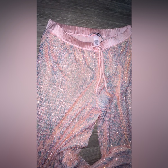 Victoria Secret peach sequin pants - Picture 3 of 3